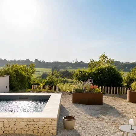 -au Bout Les Vignes - Avec Piscine Et Vue Дом отдыха *